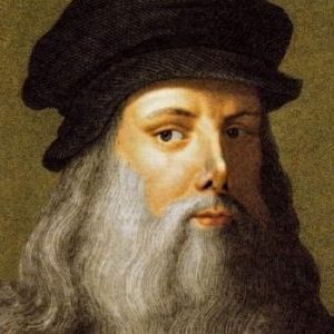 Imagen del rostro de Leonardo da Vinci