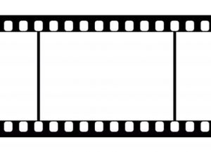 Imagen de las perforaciones laterales que tiene el rollo de una pel&iacute;cula