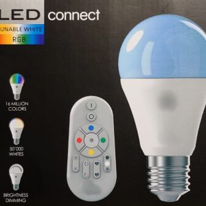 Imagen de bombilla led RGB con mando a distancia