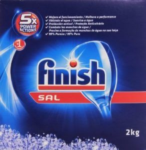imagen de sal Finish para lavavajillas