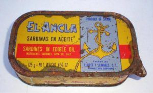 imagen delata de sardinas antigua