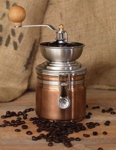 imagen de molinillo café de cobre