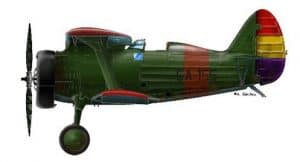 Imagen del caza Polikarpov I-15