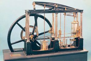Imagen de la m&aacute;quina de vapor de Watt