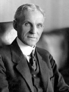 Imagen de Henry Ford en monocromo