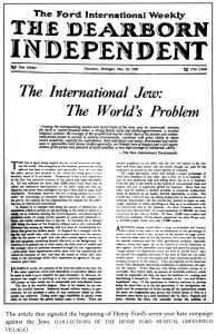Imagen de la portada del Dearborn Independent