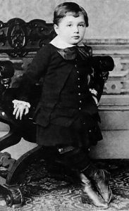 Imagen de Albert Einstein con tres a&ntilde;os