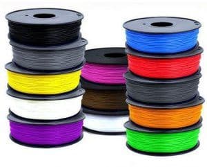 Imagen de bobinas de filamentos 3D de colores
