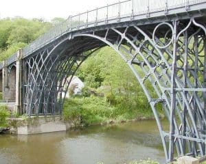 Foto del puente de Hierro fundido de Abraham Darby II
