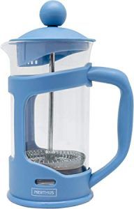 Imagen de cafetera de &eacute;mbolo NERTHUS azul