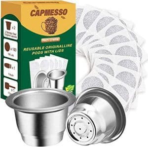 Imagen de c&aacute;psulas reutilizables compatible con Nespresso