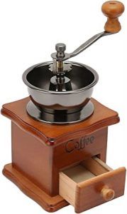 Imagen de molinillo de caf&eacute; manual en madera