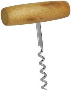 Imagen de sacacorchos manual con forma T